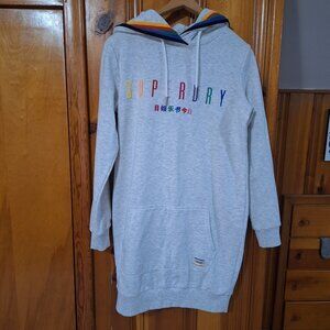 Hooded SUPERDRY Rainbow Tape Sweat Dress size S